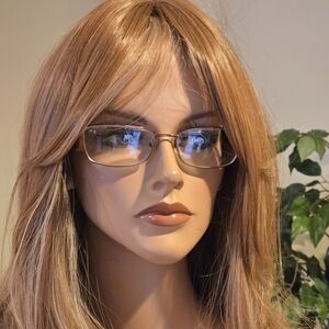 CFC 3002 Eyeglass Frames – 53‑16‑130 – Copper & Tan – Rectangular – Used